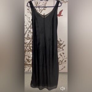 👛 (ANY 2/15) Vintage Maxi Semi-Transparent Black Chemise/Nightwear